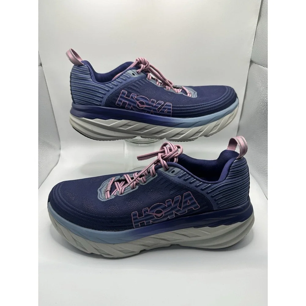Size 9.5 - Hoka One One Bondi 6 Blue - 1019270-MBRB Women
